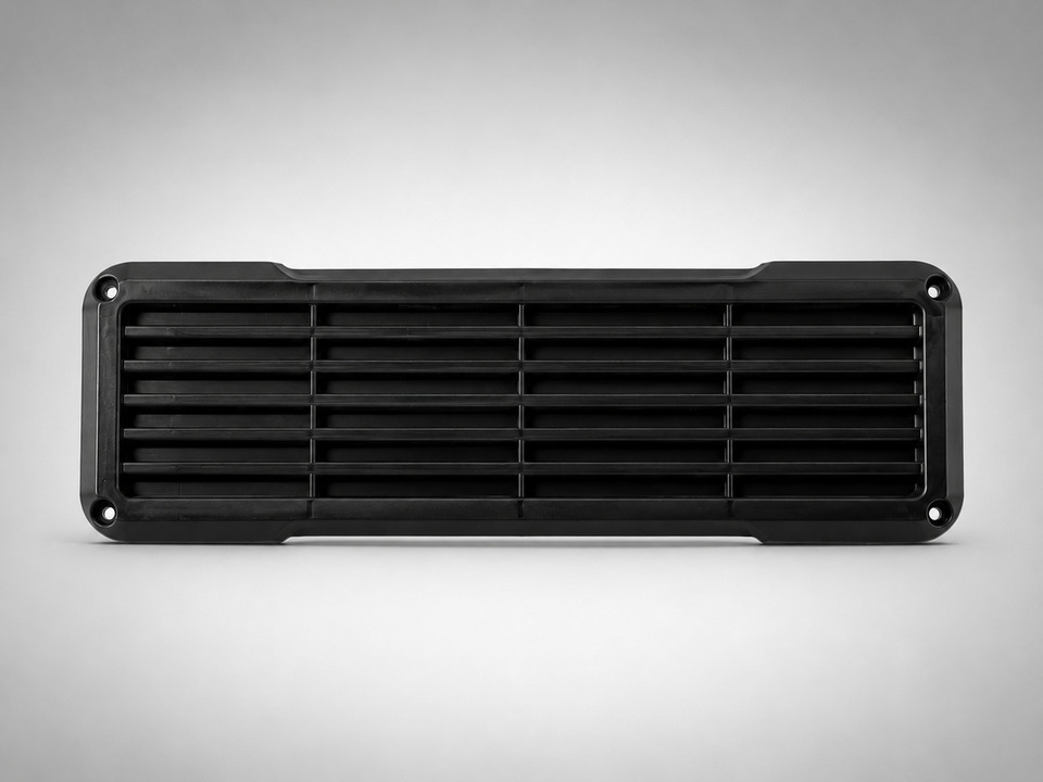 Buzdolabı Havalandırma Menfezi 30x10 Cm Dikdörtgen Siyah